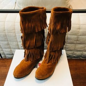 3 Layer Fringe Boots